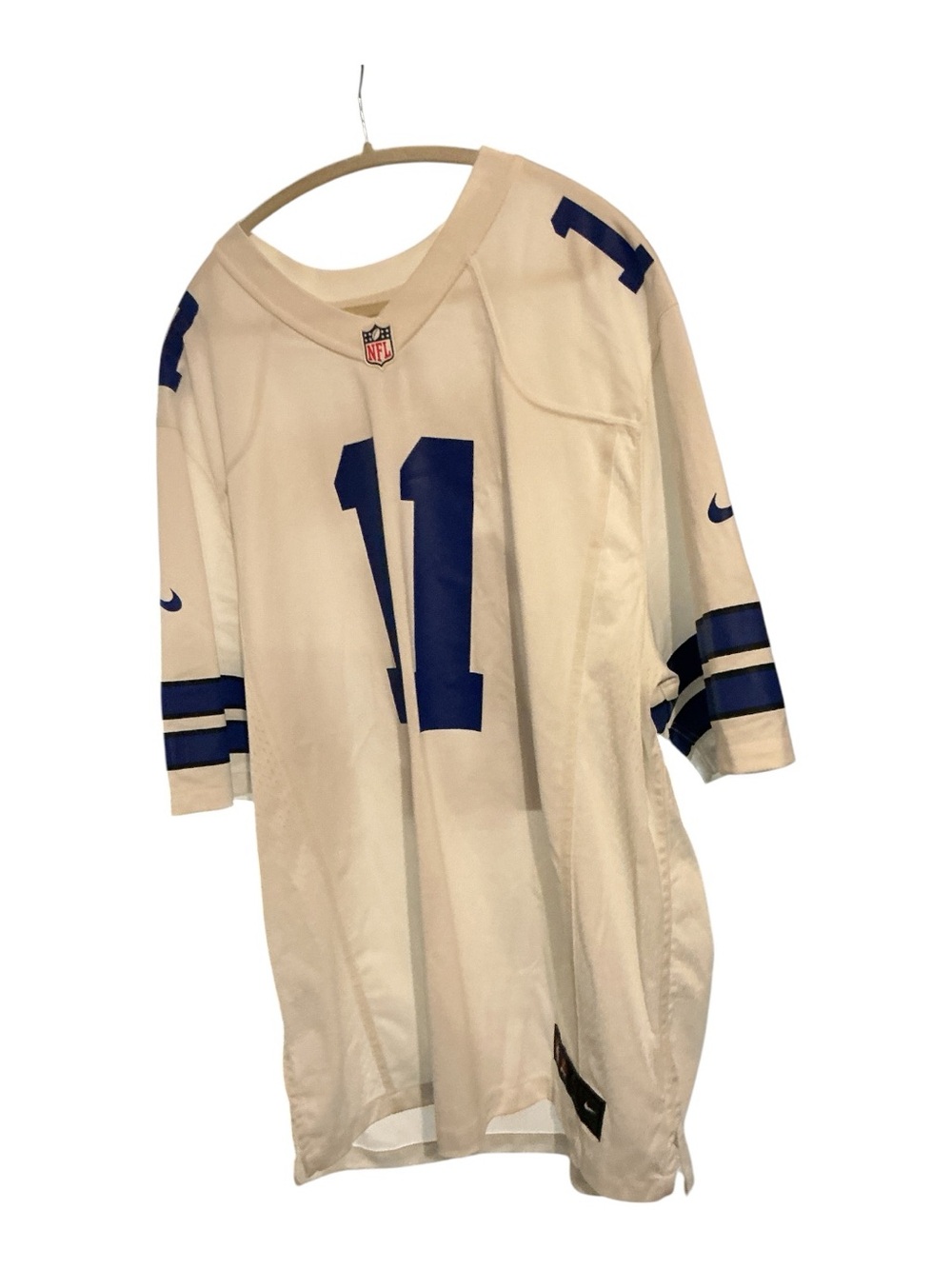 Nike White & Blue mens Football Jersey - #11
